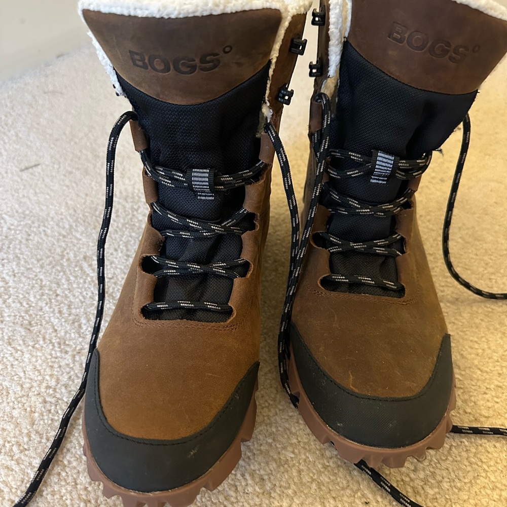 BOGS Brown and Black Winter Boots